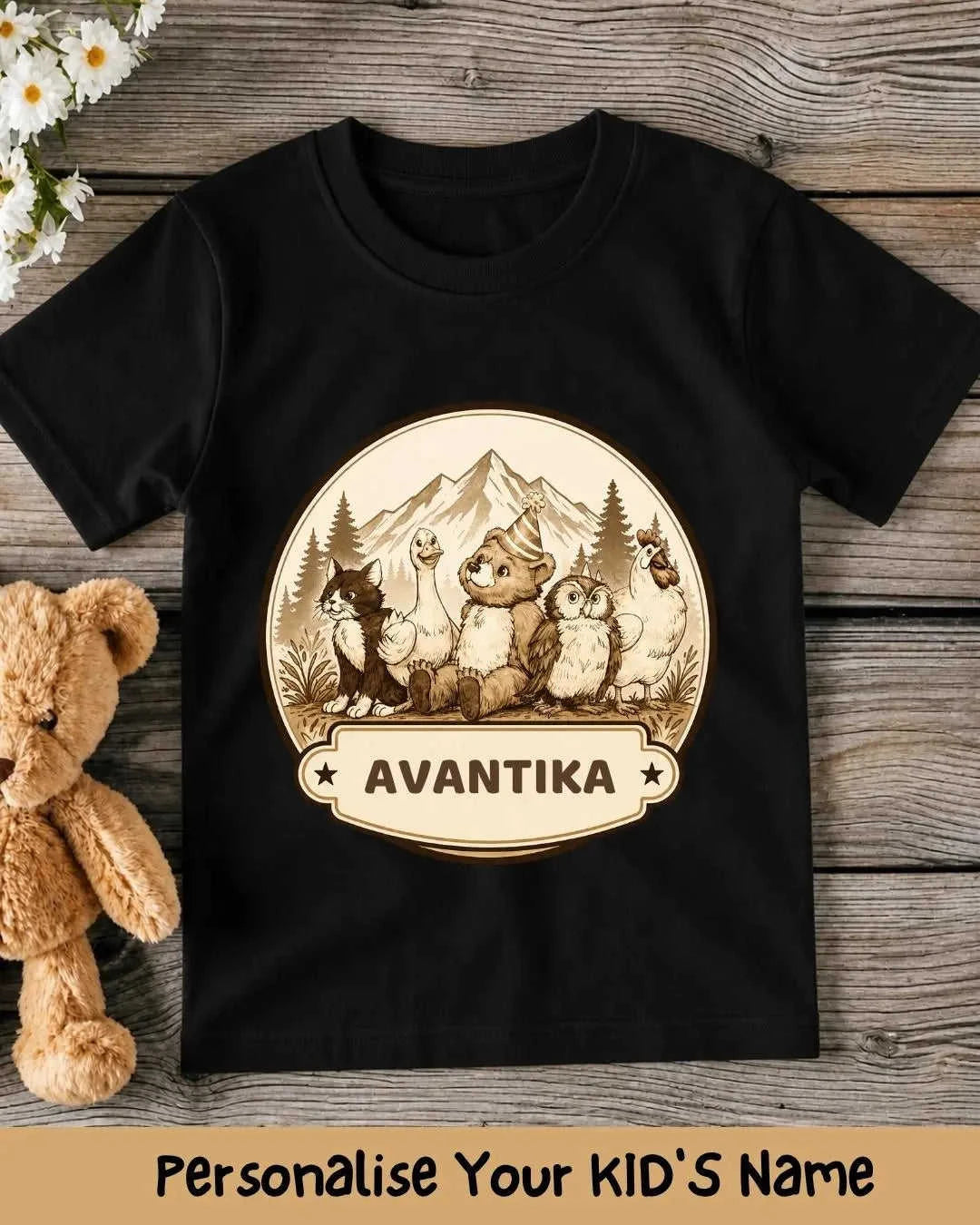 Vintage Adventure Custom Kid Cotton Tee Swiftsoul 