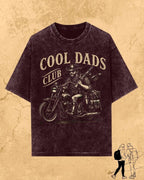 Vintage Cool Dad's Motorcycle Cotton Tshirt
