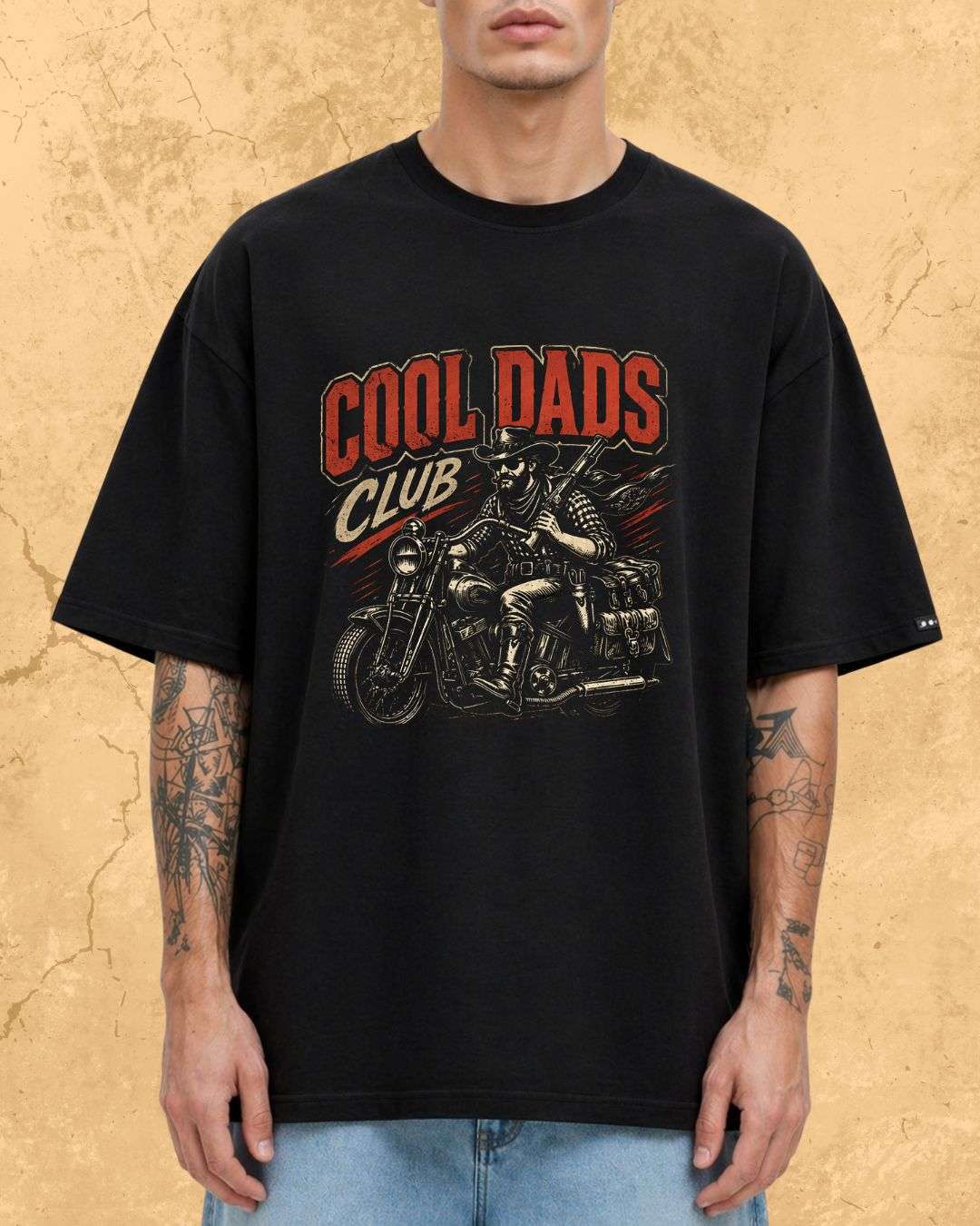 Vintage Cool Dad's Motorcycle Cotton Tshirt Billien LLC 