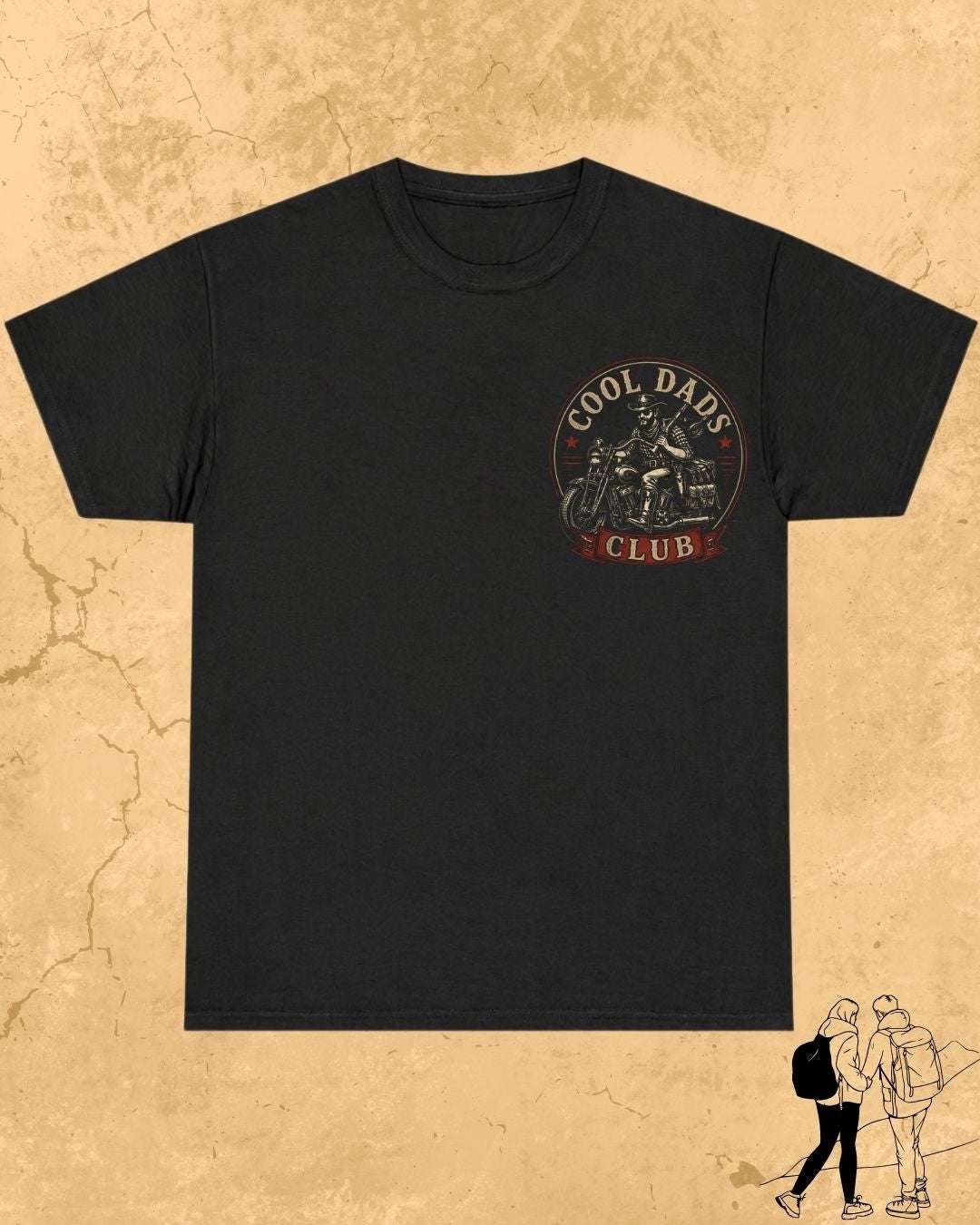 Vintage Cool Dad's Motorcycle Cotton Tshirt Swiftsoul 