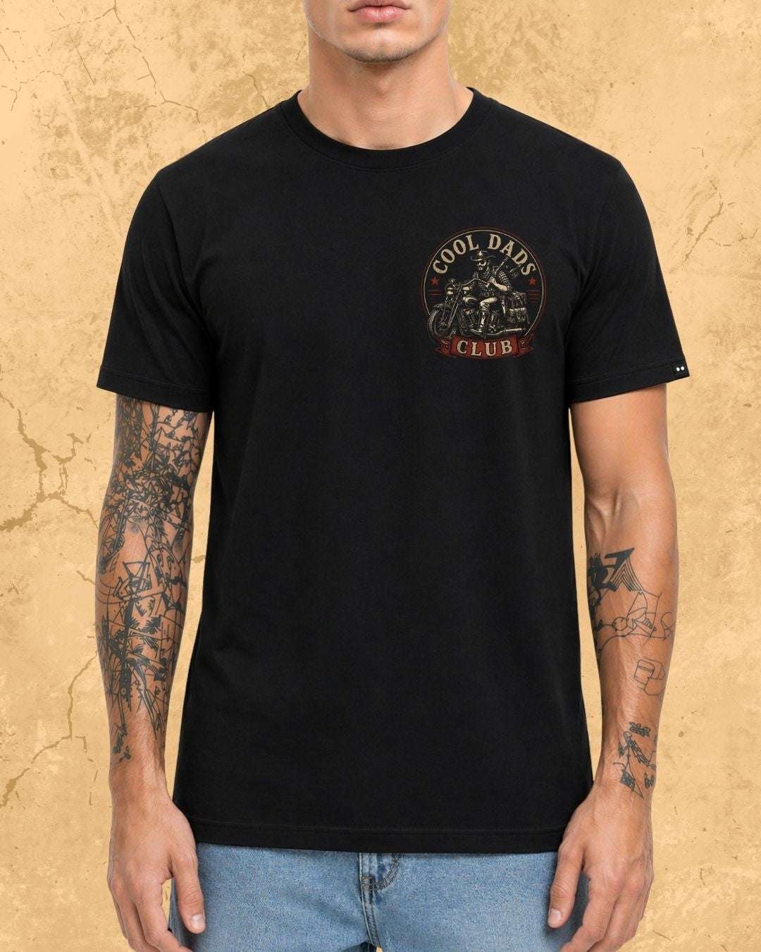 Vintage Cool Dad's Motorcycle Cotton Tshirt Swiftsoul 