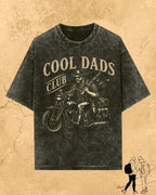 Vintage Cool Dad's Motorcycle Cotton Tshirt Swiftsoul 