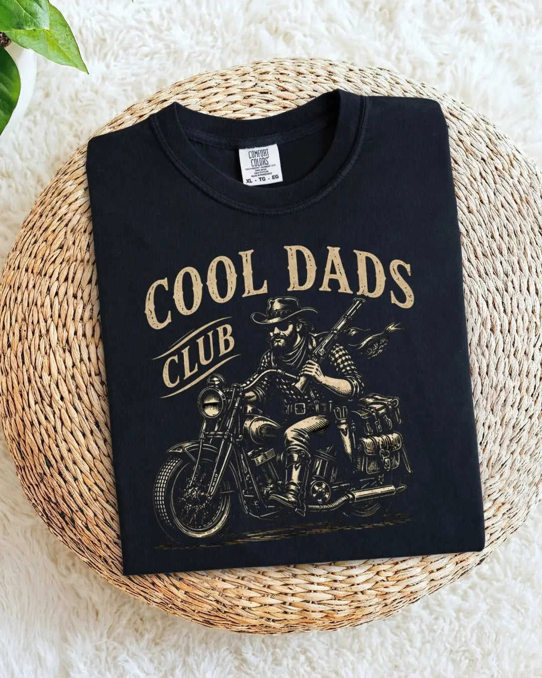 Vintage Cool Dad's Motorcycle Cotton Tshirt Swiftsoul
