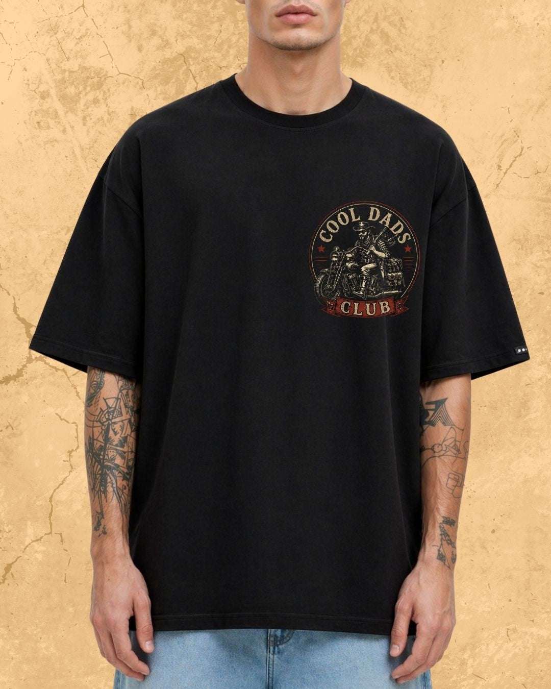 Vintage Cool Dad's Motorcycle Cotton Tshirt Swiftsoul 