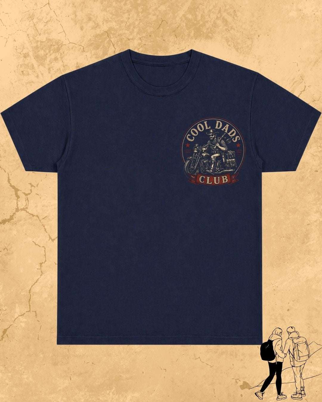 Vintage Cool Dad's Motorcycle Cotton Tshirt Swiftsoul 