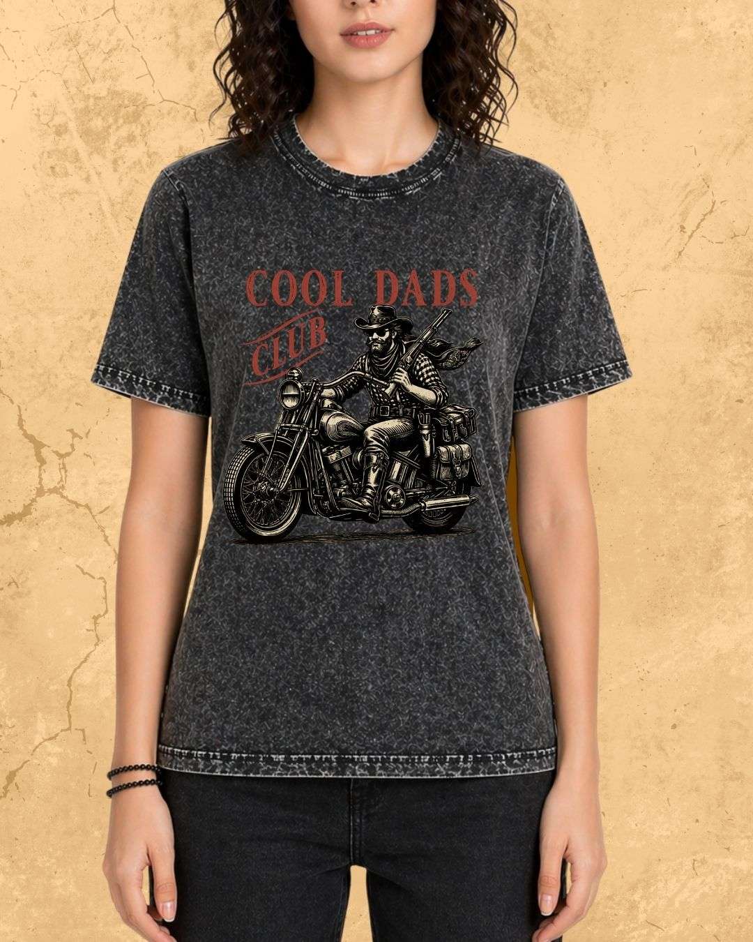 Vintage Cool Dad's Motorcycle Cotton Tshirt Swiftsoul 