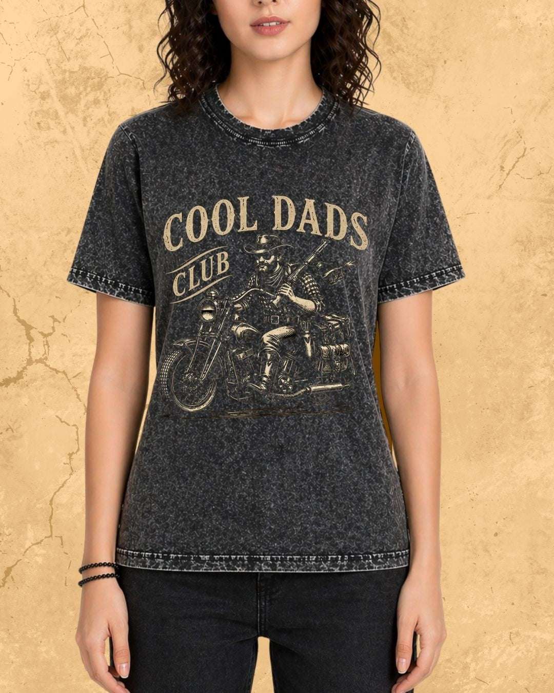Vintage Cool Dad's Motorcycle Cotton Tshirt Swiftsoul 