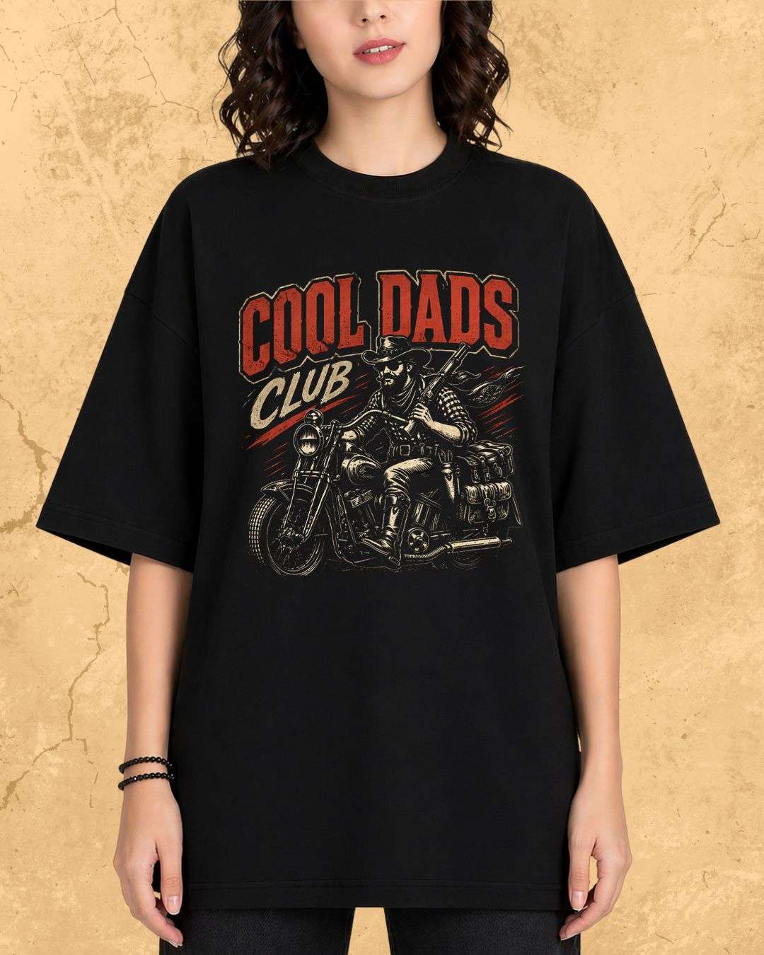 Vintage Cool Dad's Motorcycle Cotton Tshirt Swiftsoul 
