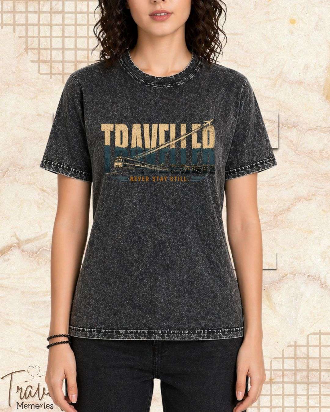 Vintage Travel Vibes Cotton Tshirt Billien LLC 