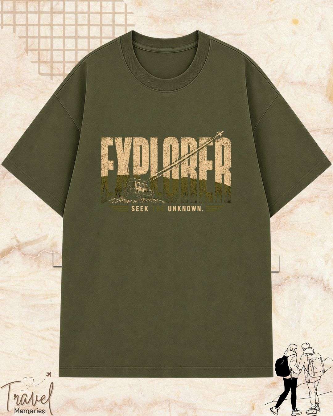 Vintage Travel Vibes Cotton Tshirt Billien LLC 