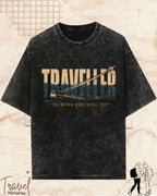 Vintage Travel Vibes Cotton Tshirt