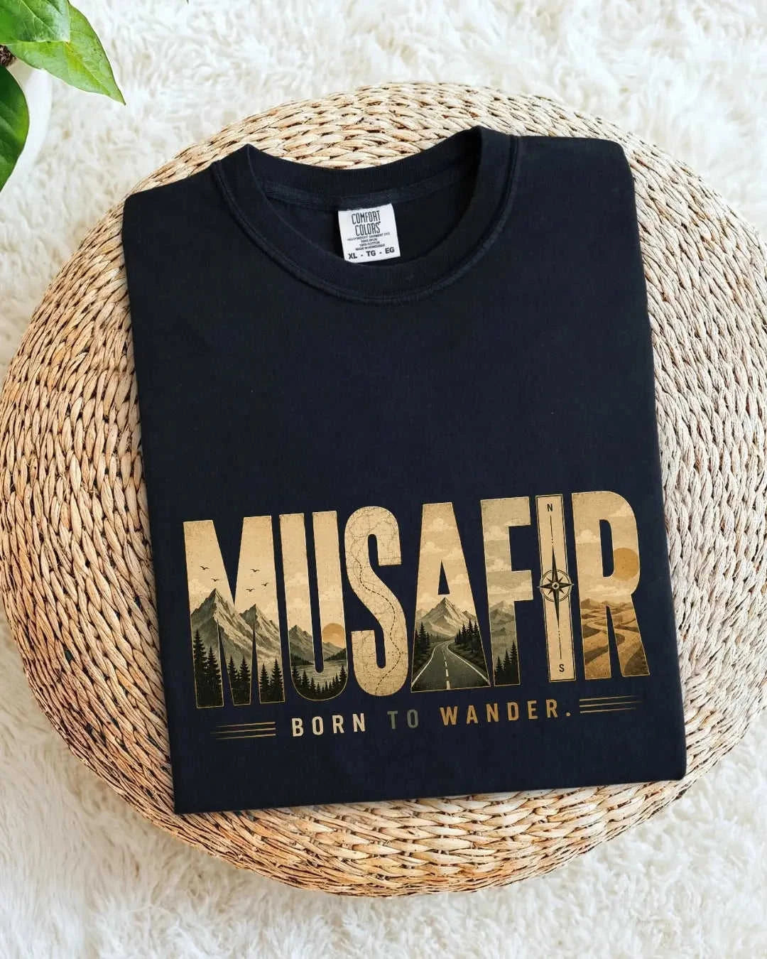 Vintage Travel Vibes Cotton Tshirt Swiftsoul