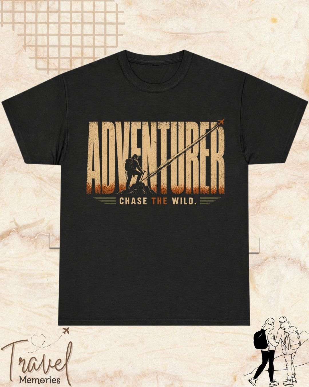 Vintage Travel Vibes Cotton Tshirt