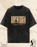 Vintage Travel Vibes Cotton Tshirt Swiftsoul 
