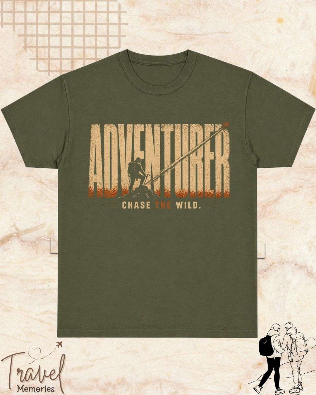 Vintage Travel Vibes Cotton Tshirt Swiftsoul 