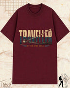 Vintage Travel Vibes Cotton Tshirt Swiftsoul 