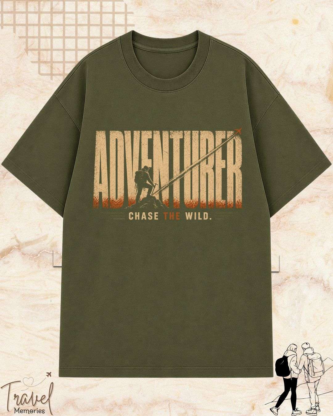 Vintage Travel Vibes Cotton Tshirt Swiftsoul 