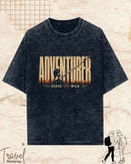 Vintage Travel Vibes Cotton Tshirt Swiftsoul 