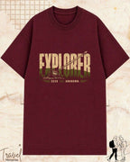 Vintage Travel Vibes Cotton Tshirt Swiftsoul 