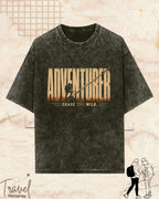 Vintage Travel Vibes Cotton Tshirt Swiftsoul 