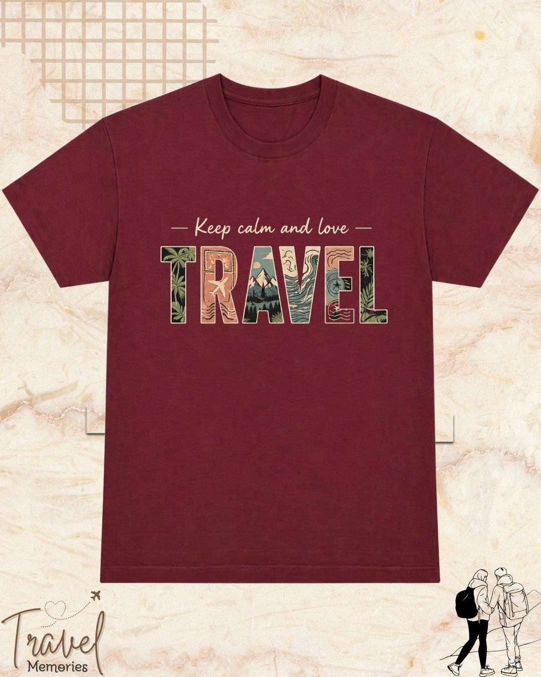 WanderScape Travel Cotton Tshirt Billien LLC 