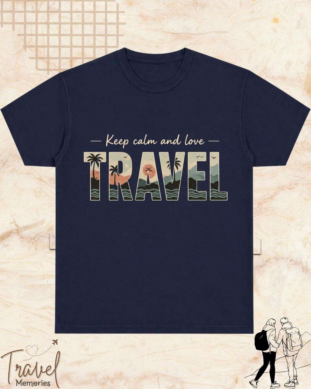 WanderScape Travel Cotton Tshirt Billien LLC 