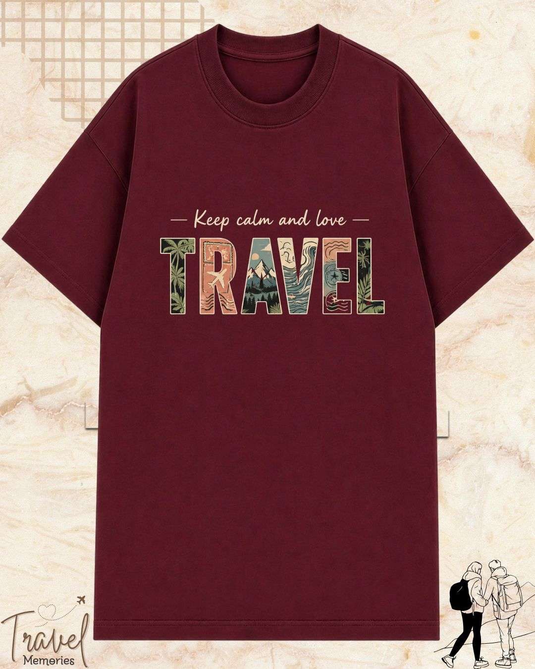 WanderScape Travel Cotton Tshirt Billien LLC 