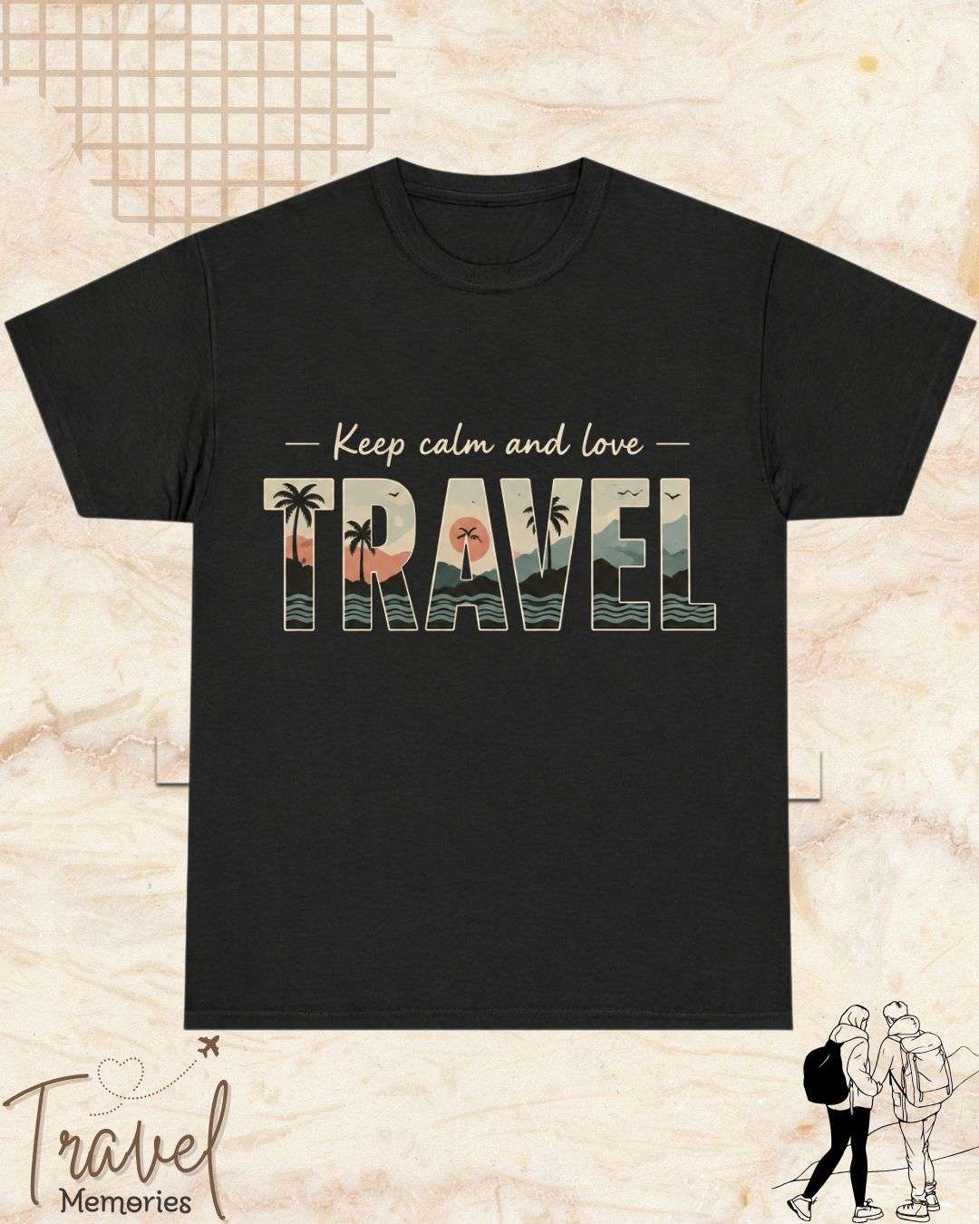 WanderScape Travel Cotton Tshirt Billien LLC 