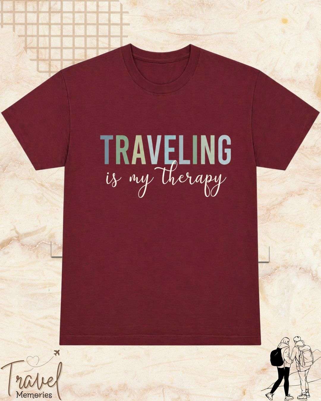 WanderScape Travel Cotton Tshirt Billien LLC 
