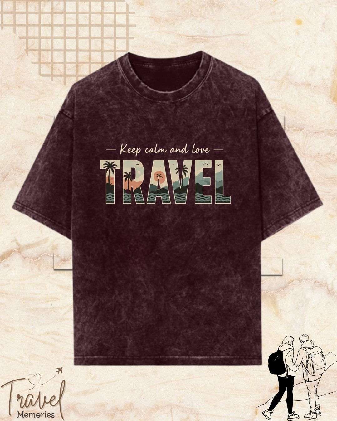 WanderScape Travel Cotton Tshirt