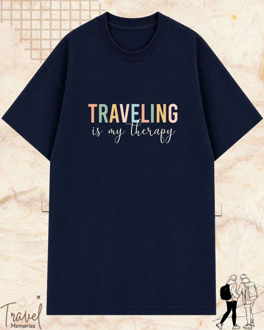 WanderScape Travel Cotton Tshirt Billien LLC 