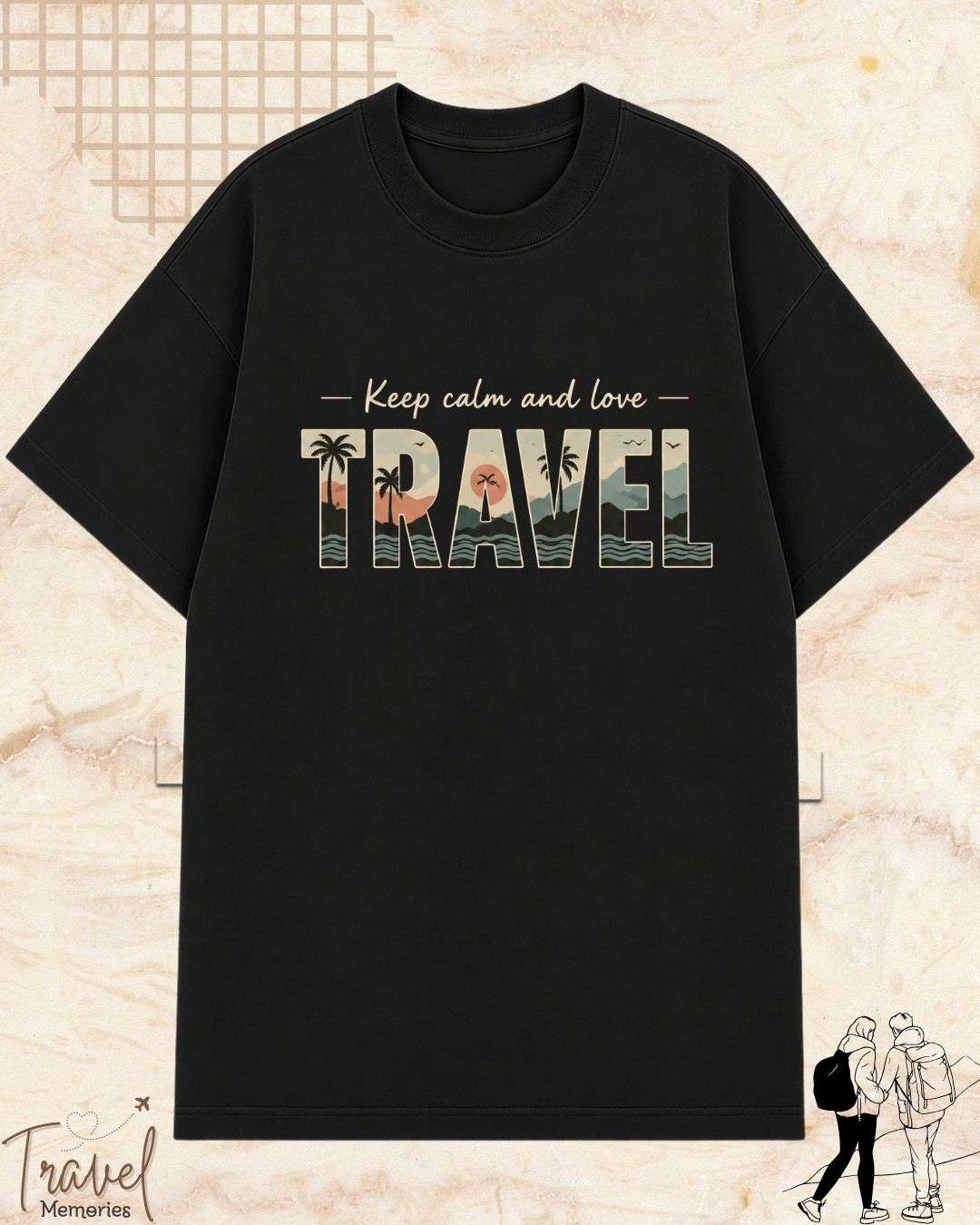 WanderScape Travel Cotton Tshirt Billien LLC 