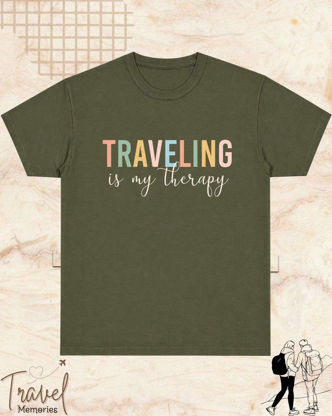 WanderScape Travel Cotton Tshirt Swiftsoul 