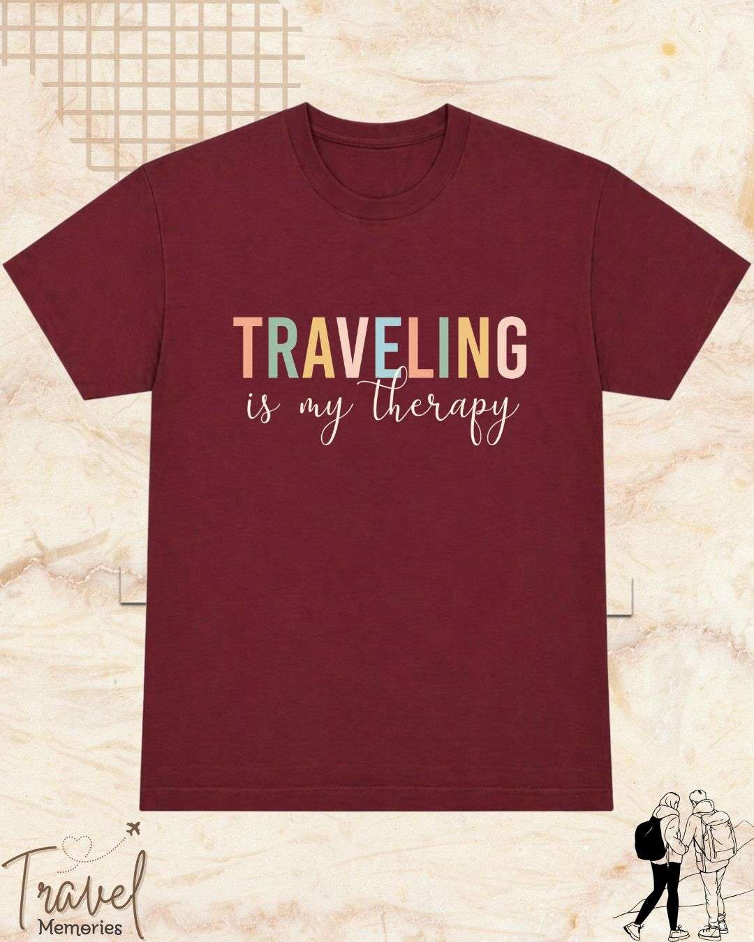 WanderScape Travel Cotton Tshirt Swiftsoul 