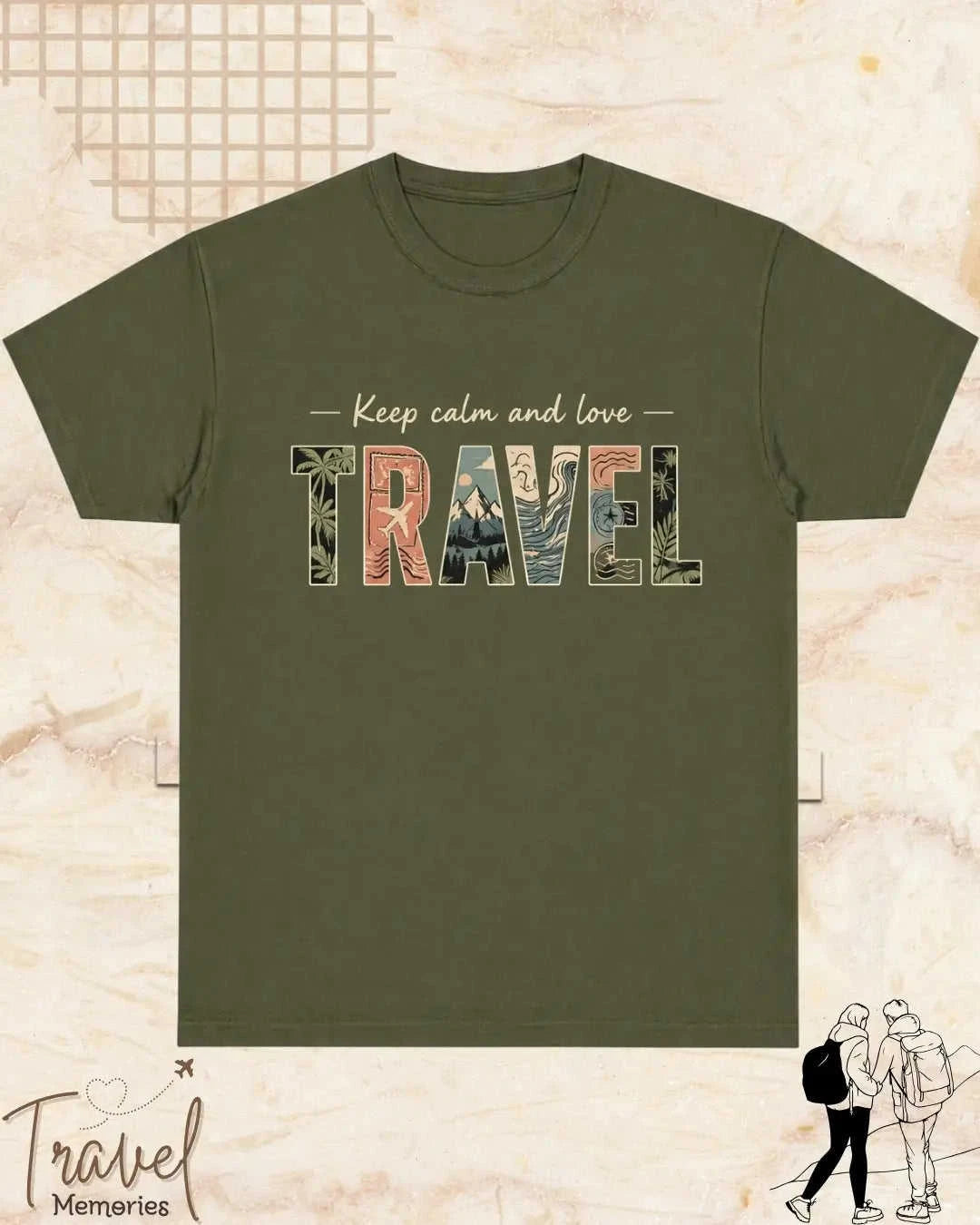 WanderScape Travel Cotton Tshirt Swiftsoul