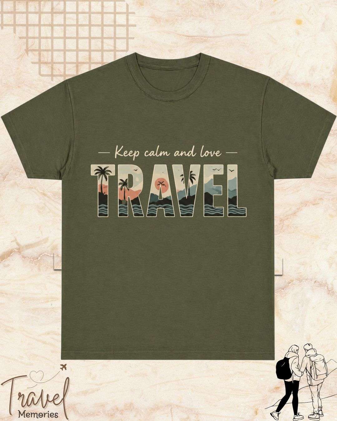 WanderScape Travel Cotton Tshirt Swiftsoul 
