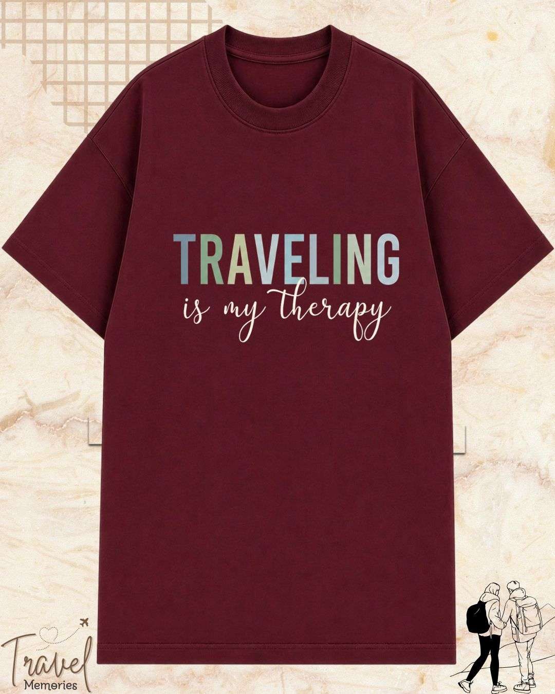 WanderScape Travel Cotton Tshirt Swiftsoul 