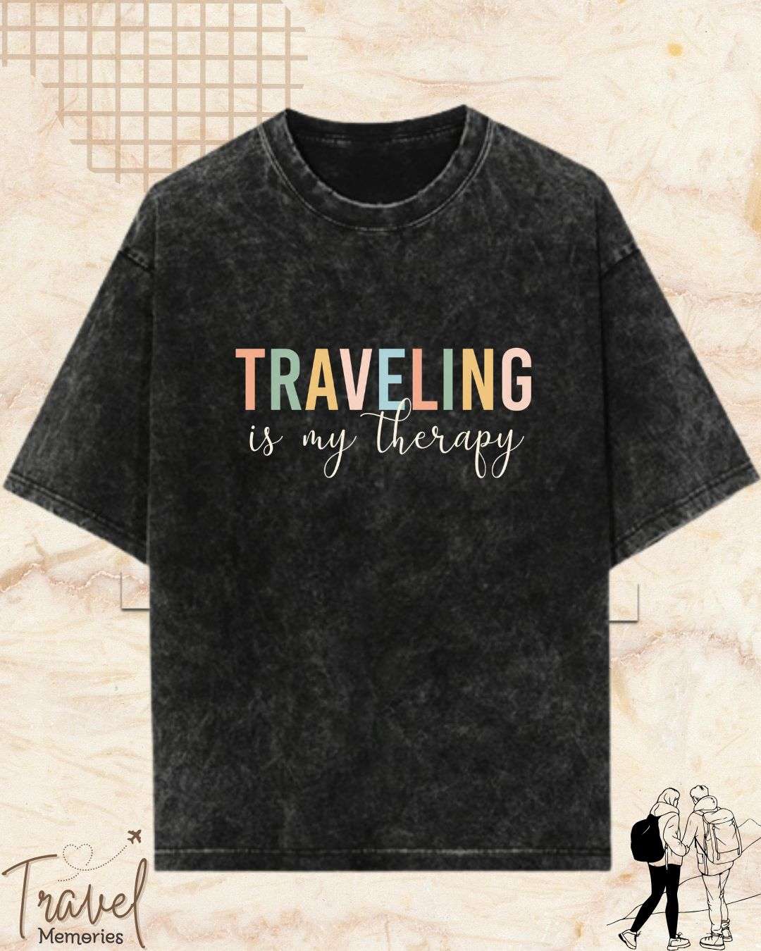 WanderScape Travel Cotton Tshirt Swiftsoul 