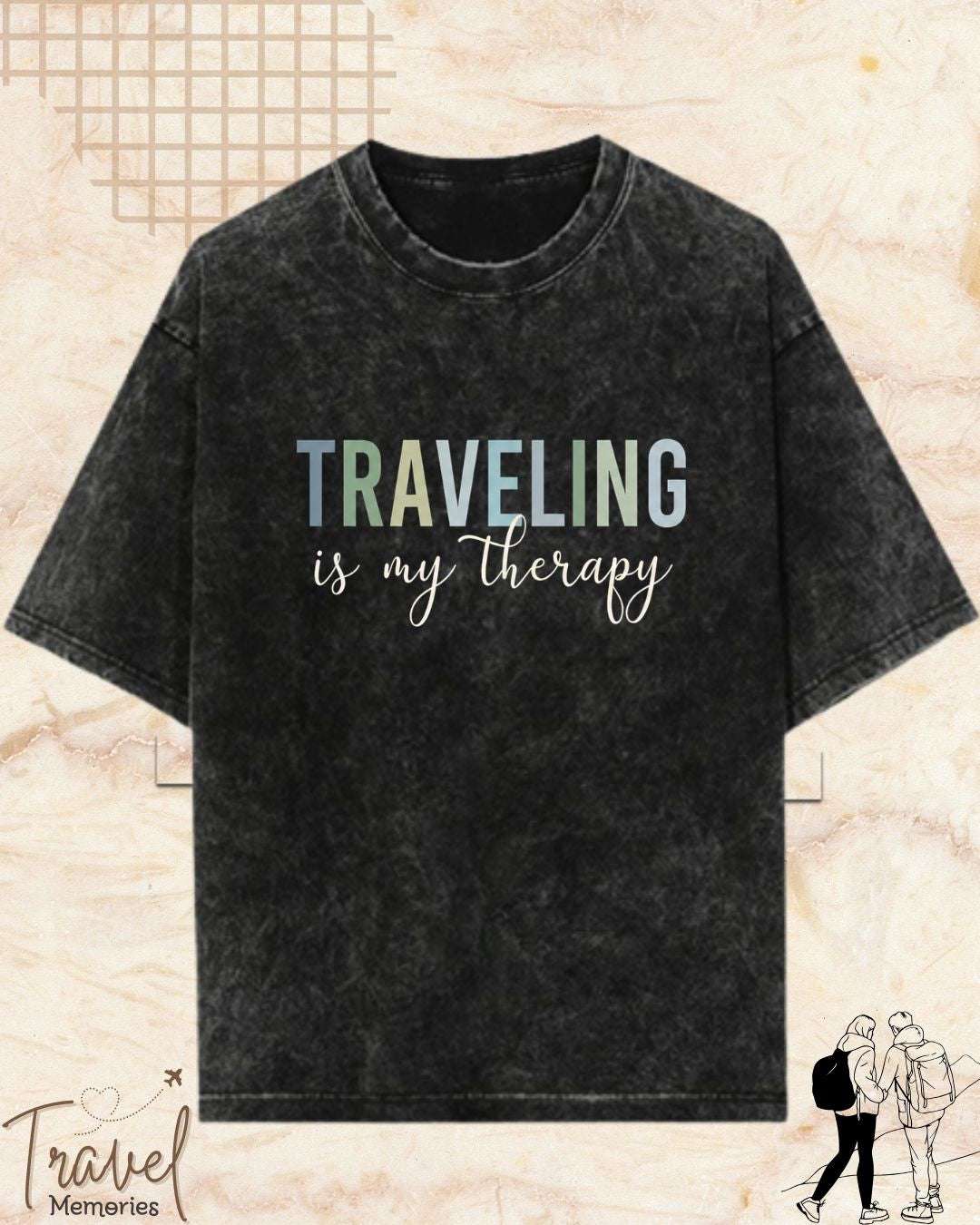 WanderScape Travel Cotton Tshirt Swiftsoul 