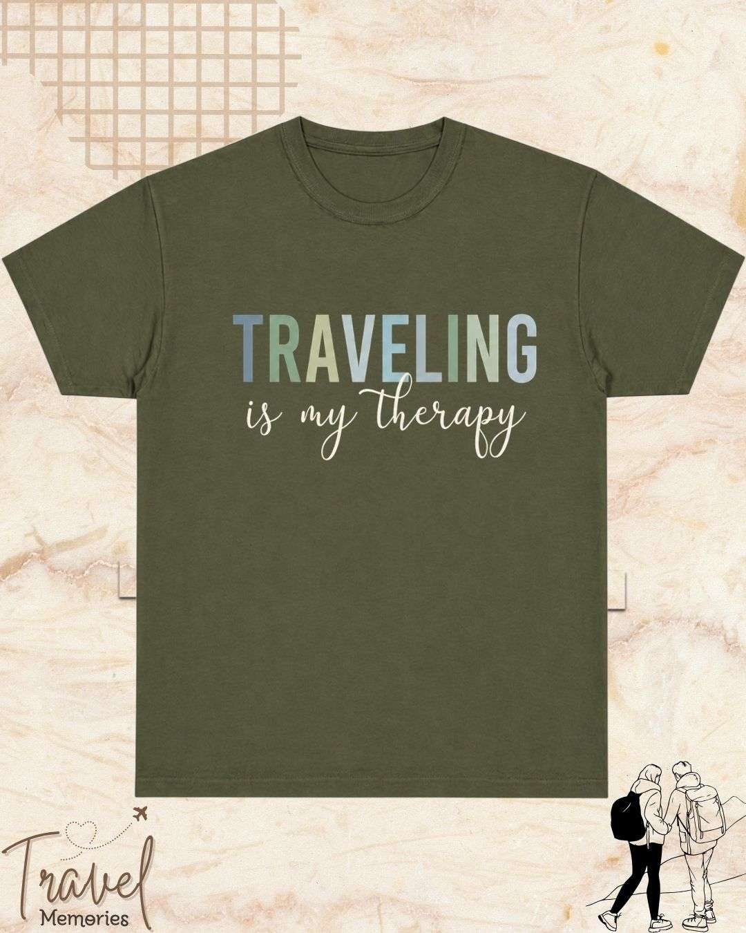 WanderScape Travel Cotton Tshirt Swiftsoul 