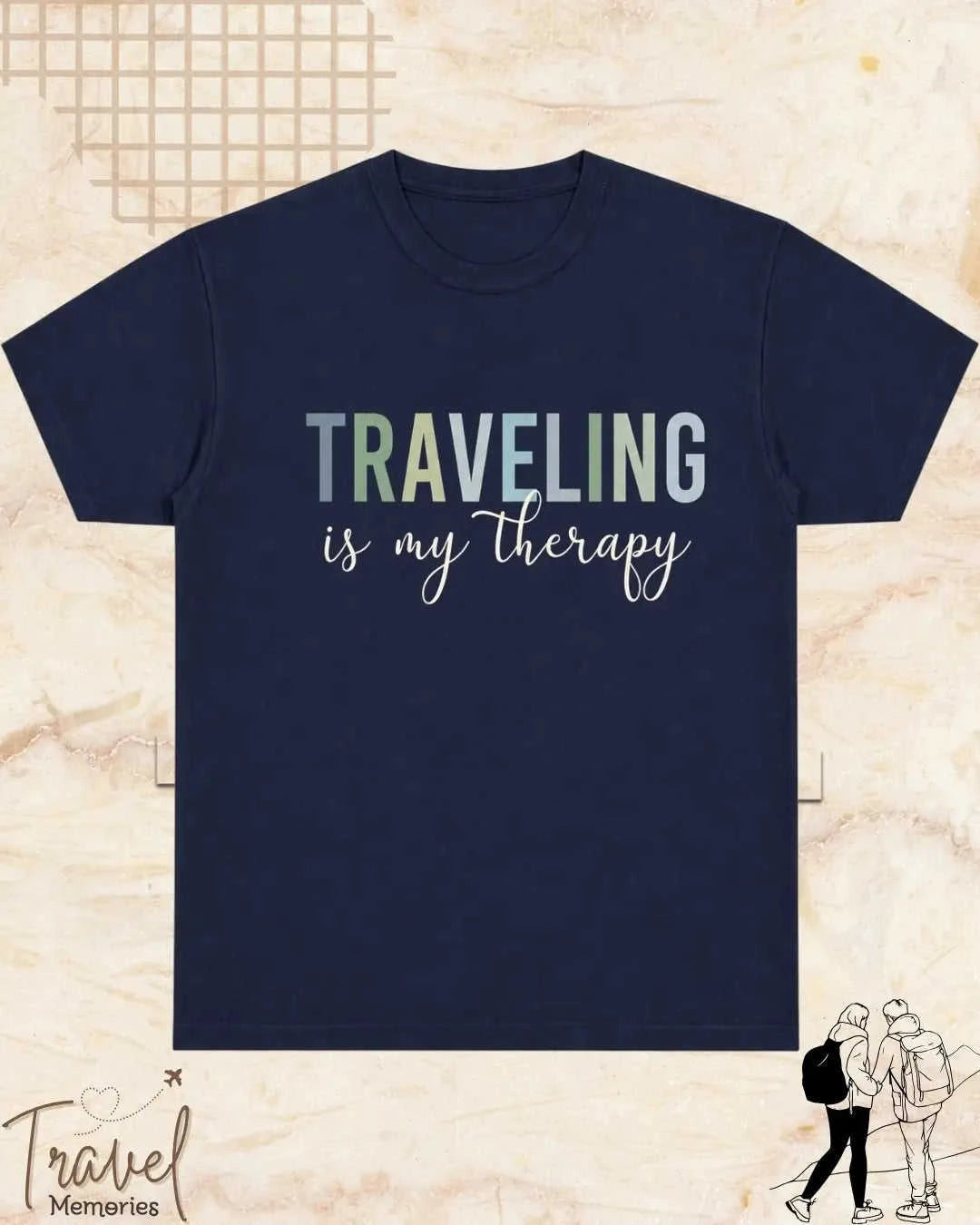 WanderScape Travel Cotton Tshirt Swiftsoul