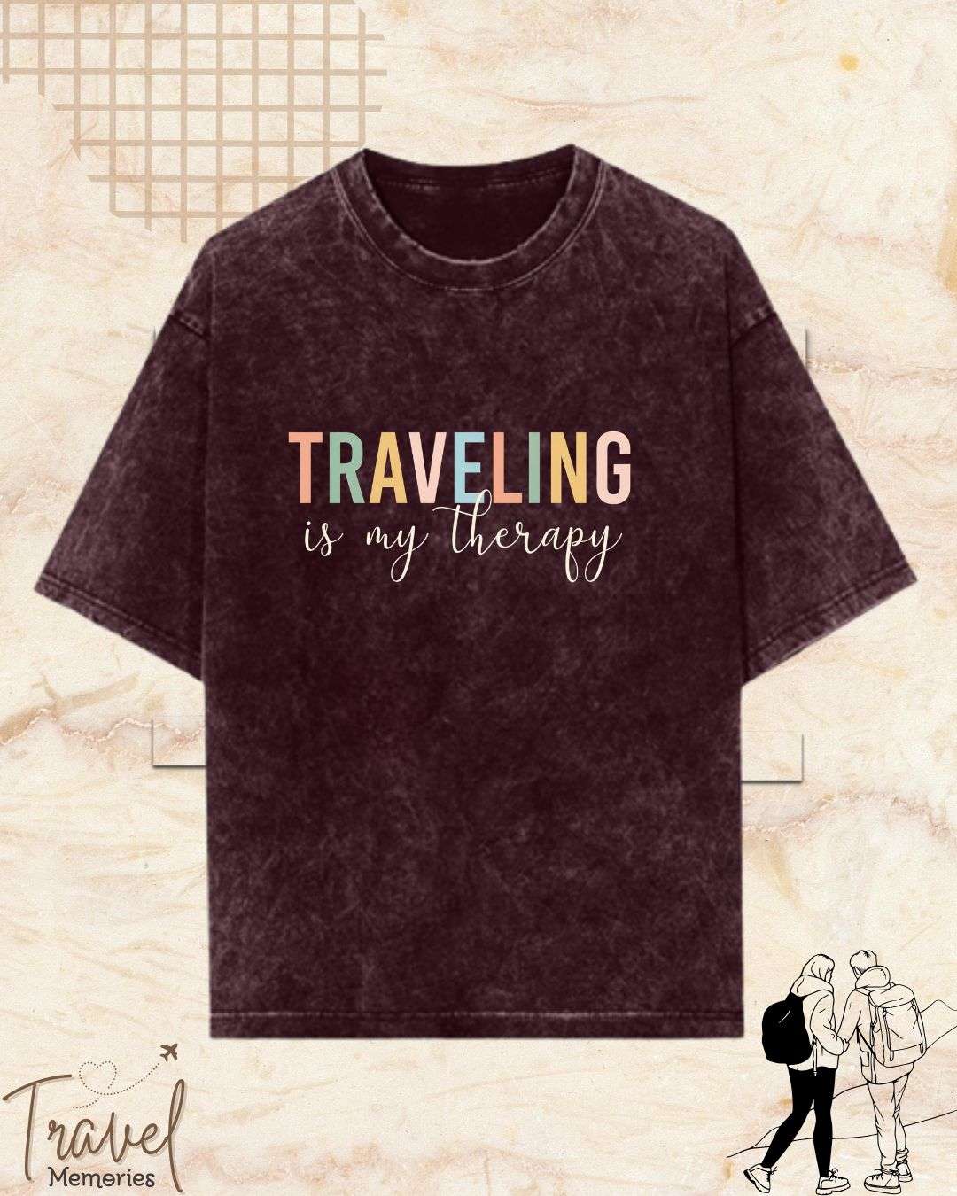 WanderScape Travel Cotton Tshirt Swiftsoul 