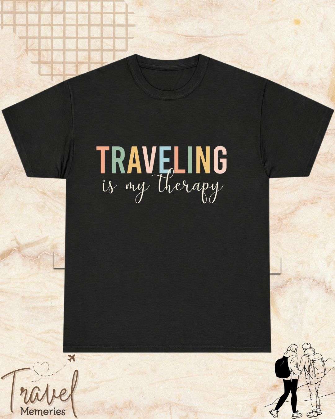 WanderScape Travel Cotton Tshirt Swiftsoul 