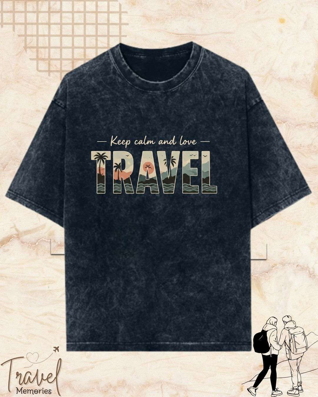 WanderScape Travel Cotton Tshirt