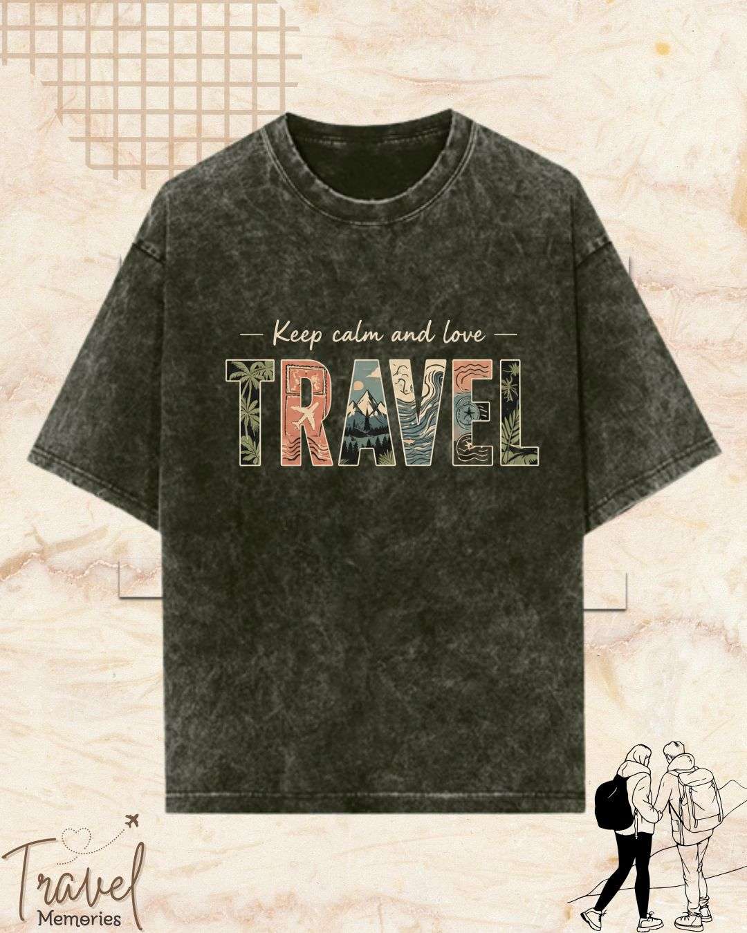 WanderScape Travel Cotton Tshirt Swiftsoul 