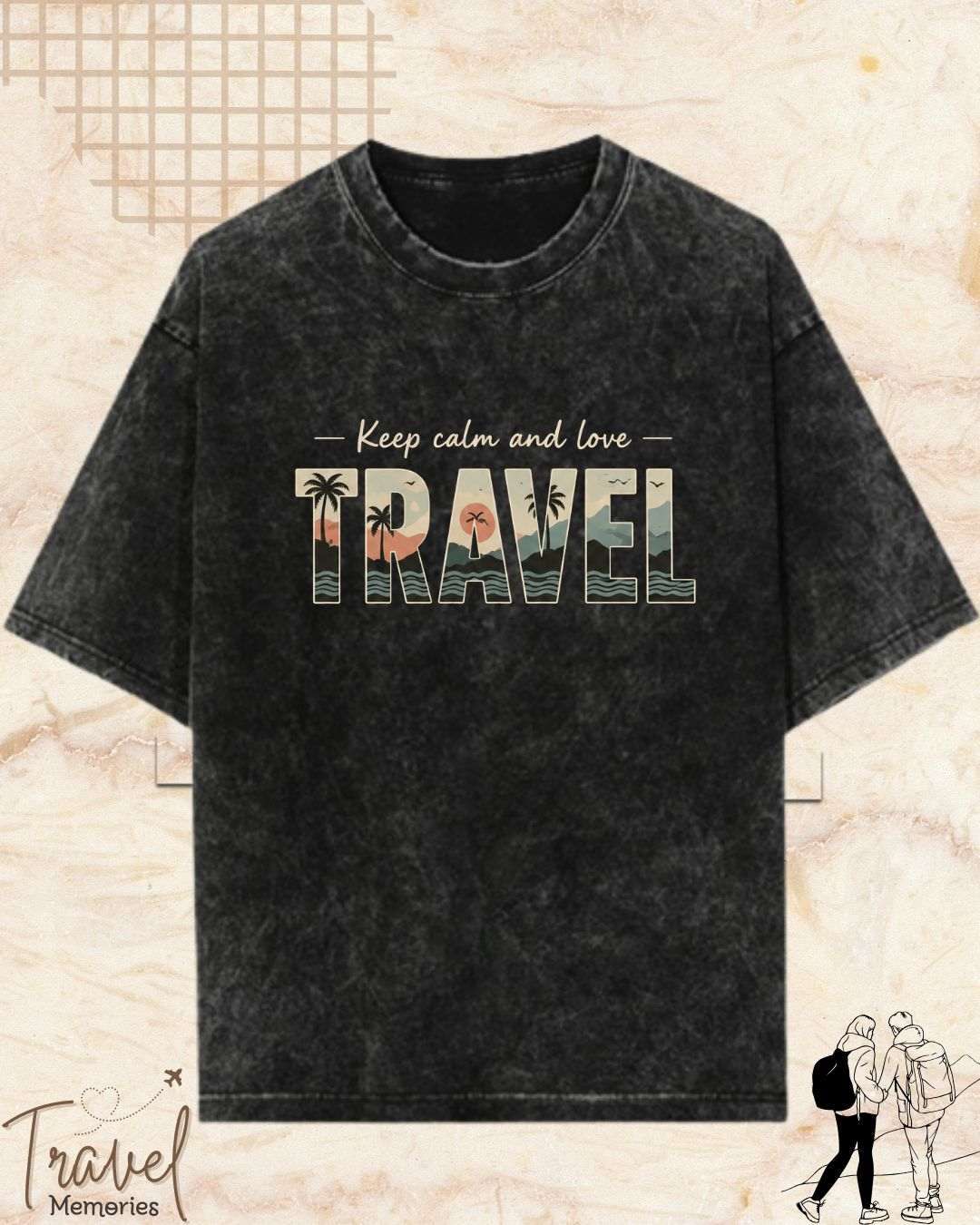 WanderScape Travel Cotton Tshirt