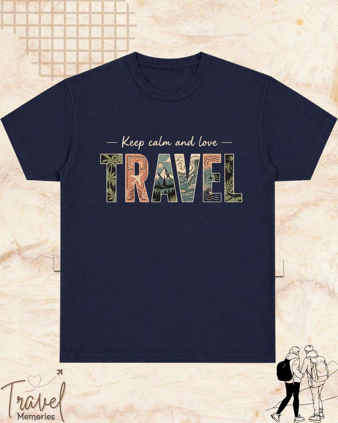 WanderScape Travel Cotton Tshirt Swiftsoul 