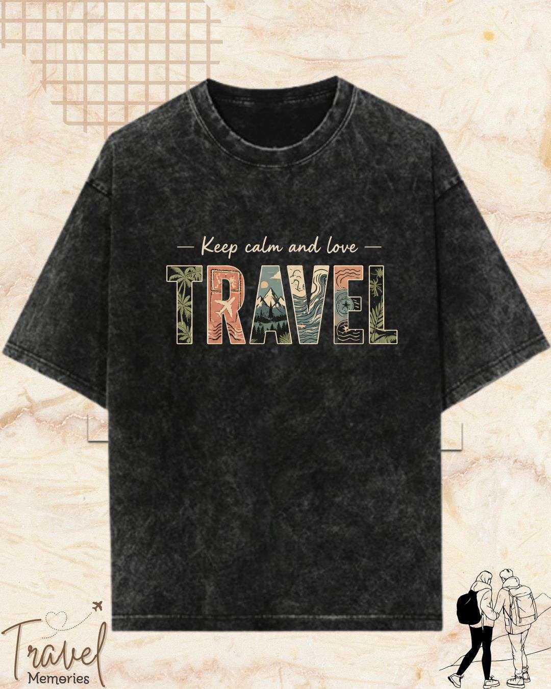 WanderScape Travel Cotton Tshirt Swiftsoul 