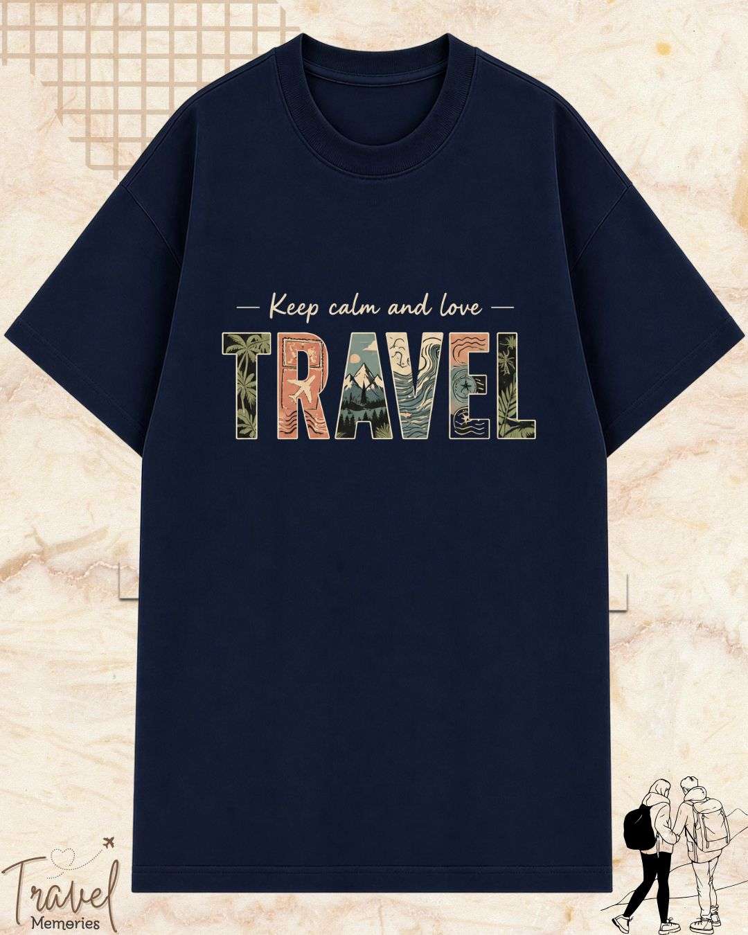 WanderScape Travel Cotton Tshirt Swiftsoul 
