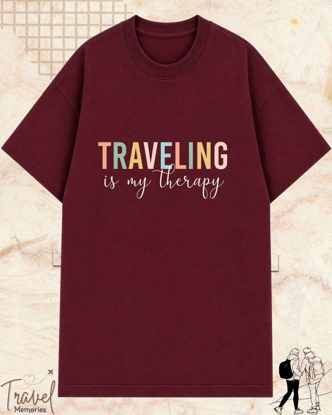 WanderScape Travel Cotton Tshirt Swiftsoul 
